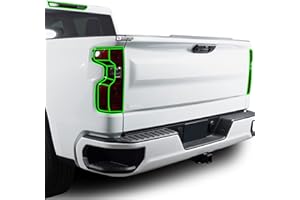 BOGAR TECH DESIGNS Full Rear Taillight Reflector Sidemarker Tint Kit Compatible with Chevy Silverado 2019-2025, Dark Smoke