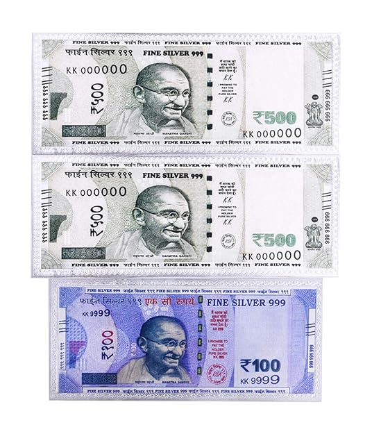 Buy Rajoria Jewels Guaranteed 990 Pure Silver Combo Of 1100 Rs Notes For Gifting With Paper Cover Online At Low Prices In India Amazon Jewellery Store Amazon In