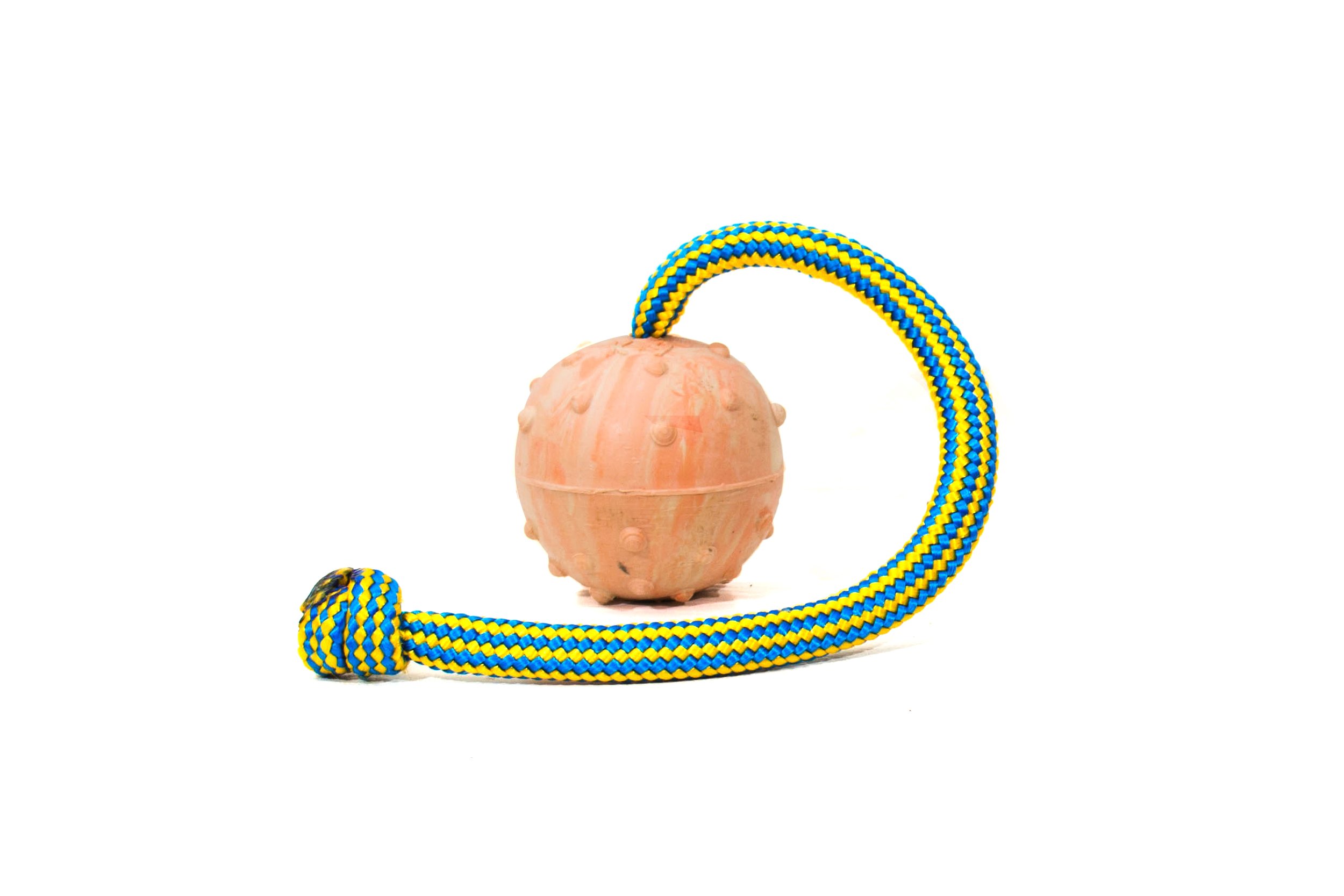 Julius-K9, IDC Natural Rubber Ball with Knot, 50 mm