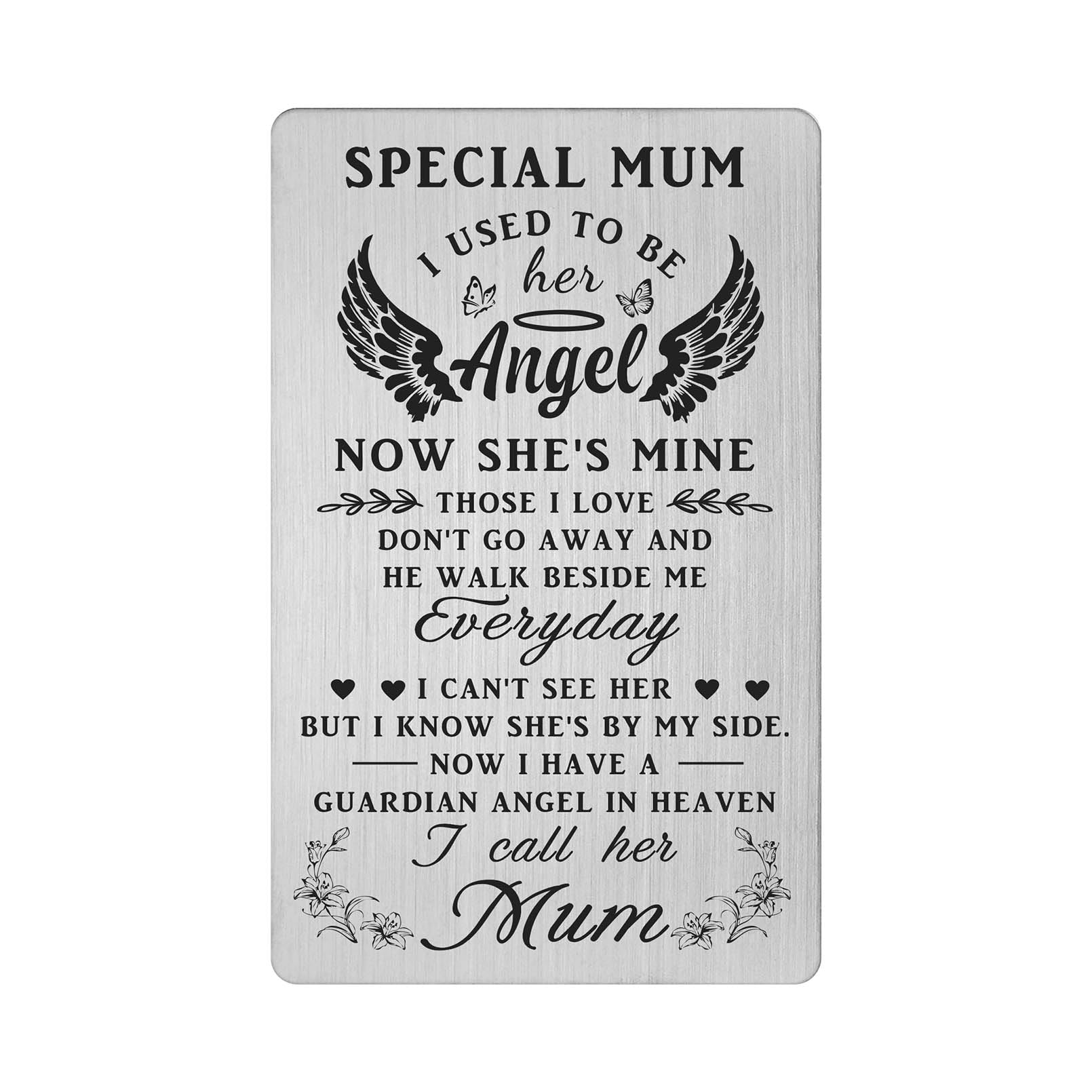 FALOGI Loss of Mum Sympathy Cards, Mum Memorial Gifts, Bereavement Gifts for Loss of Mum, Mum in Heaven Gifts