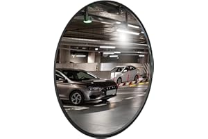 Convex Safety Mirror - 45CM | Round Safety Convex Mirror for Driveway | Wide Angle Visible High-Definition Convex Security Mi