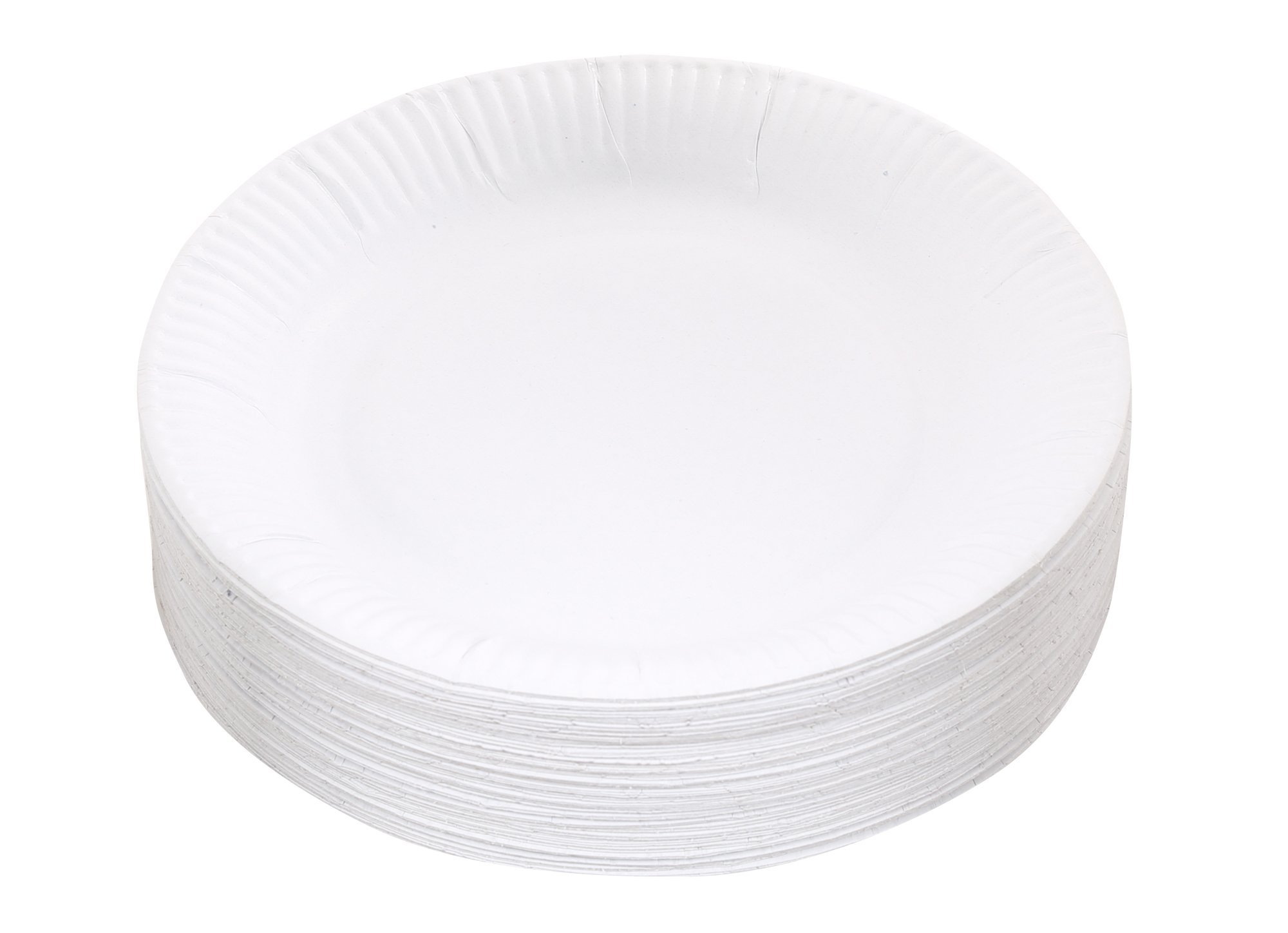 Kingfisher KCP1009 White Disposable Paper Plates 9" Pack Of 100
