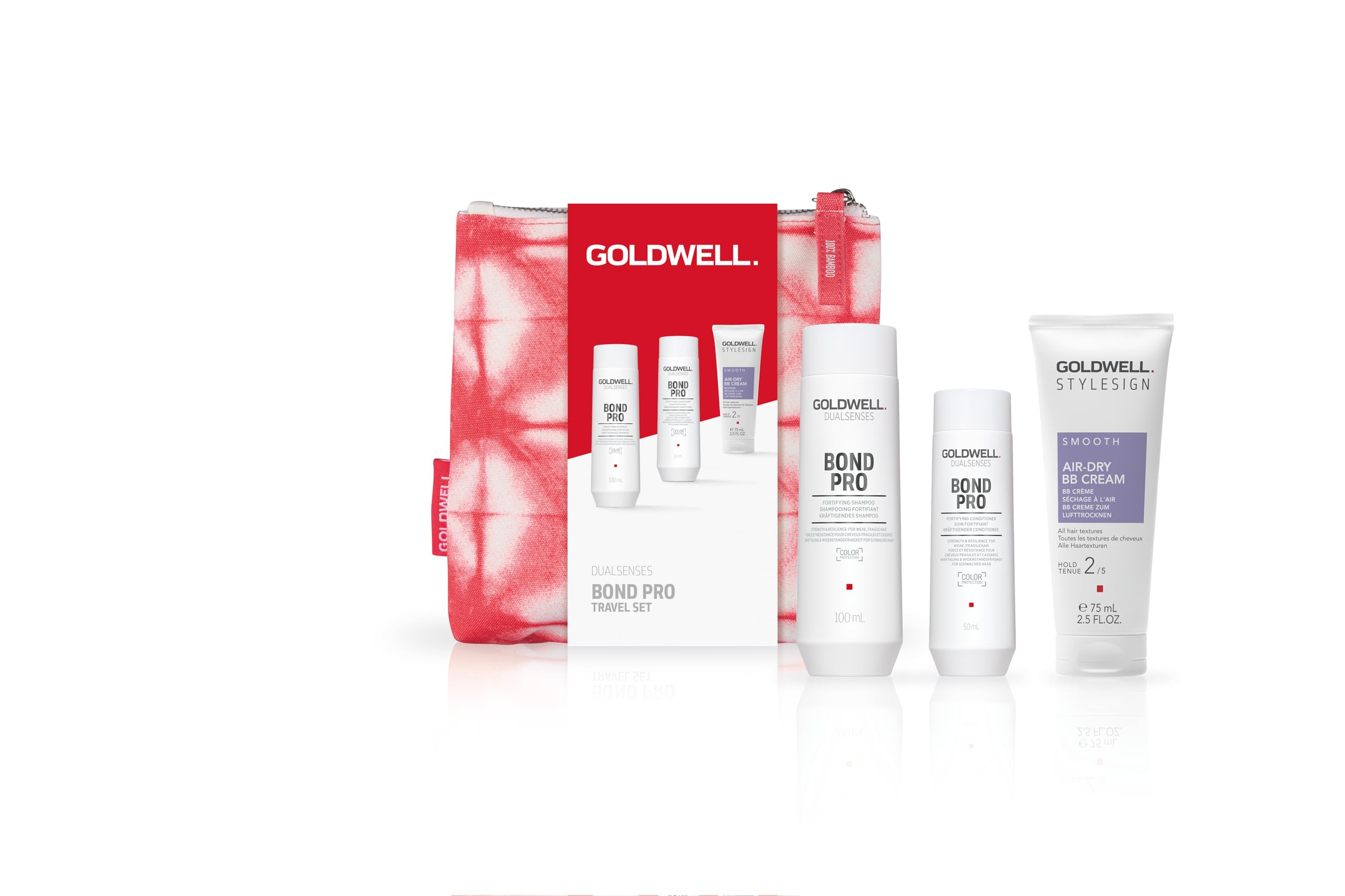 Goldwell Dualsenses Bond Pro Travel Set 2024 with Shampoo 100ml, Conditioner 50ml and BB Cream 75ml