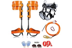 Gdsinstna Tree Climbing Spikes,Tree Climbing Gear,Tree Climbing Kit Suitable for Climbing Trees, Picking Fruits,etc