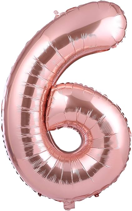 Amazon Kikipa 約80cm Kk 0 大型 数字バルーン ゴールド 誕生日 ウェディング 記念日 パーティーに 6 ピンクゴールド 風船 バルーン おもちゃ