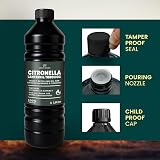 CUQOO 1L Citronella Lamp Oil for Garden Torches 6 Pack Insect Repellent view 5