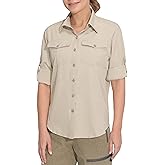 Little Donkey Andy Women's Stretch Quick Dry UPF50+ Long Sleeve Shirt for Hiking, Travel, Camping