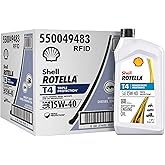 Shell Rotella T4 Triple Protection 15W-40 Diesel Engine Oil, 1 Quart (6 Pack)