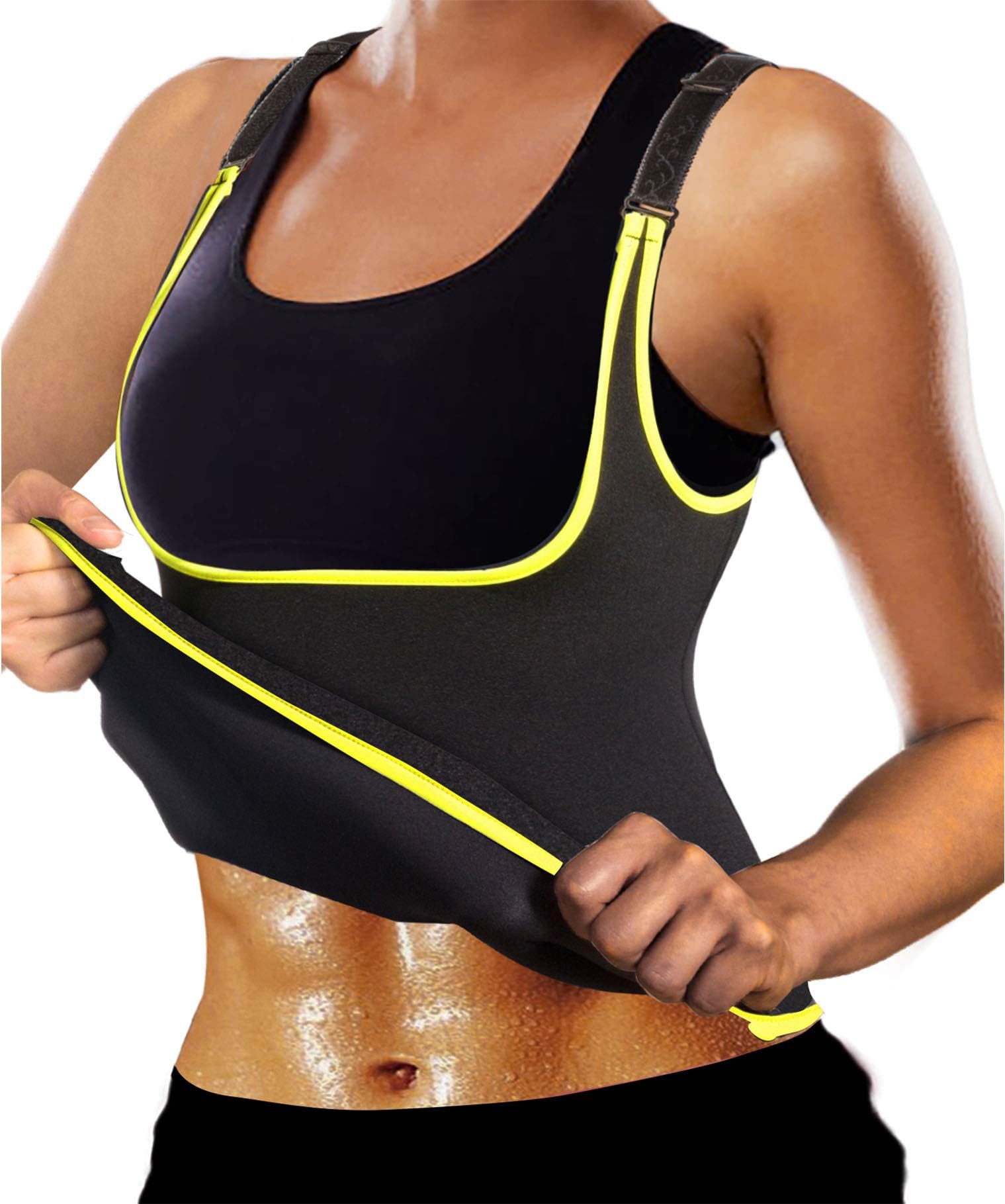 Ursexyly Women Hot Waist Trainer Sexy Workout Tank Top Sport Sauna Suit Adjustable Neoprene Sweat Slimming Vest