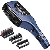 RED by KISS 1900 Ceramic Hair Styler with Detangler Pik, Professional Quick Blow Dry Comb, 3 Heat/Speed Settings, Cool Shot Button, Ideal for Curling &amp; Straightening