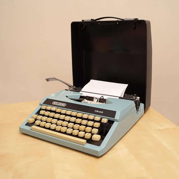 Wilding TW100 Vintage Typewriter Portable Manual Typewriter Made