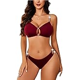 Avidlove Lingerie Set for Women Cut Out Sexy 2 Piece Bra and Panty Set Strappy Underwear Lingerie