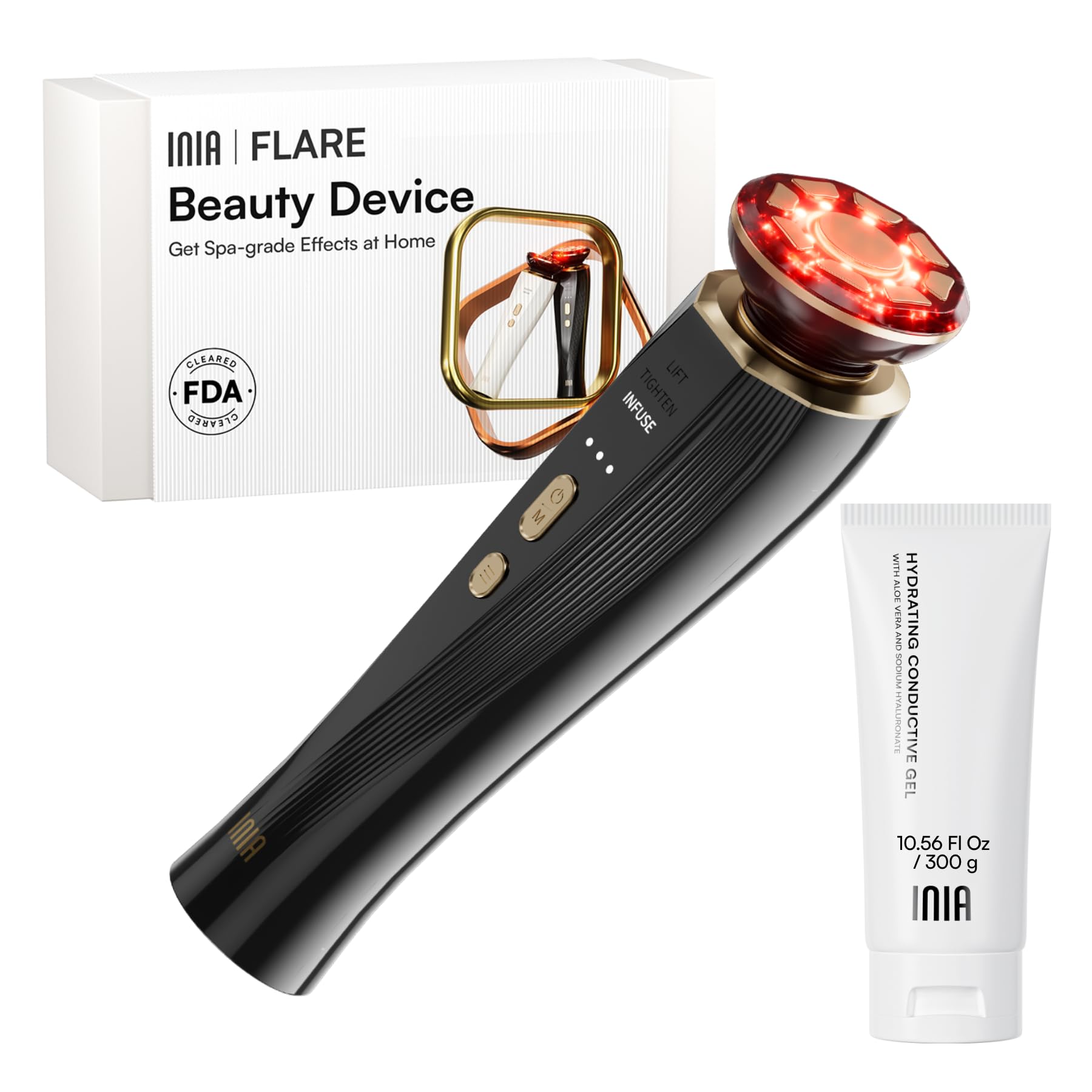 Photo 1 of INIA 3-in-1 True Beauty Glow Facial Massager Skin Tightening Device