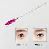 ZHIYE 50 Pcs Eyelash Mascara Brushes Wands Applicator Eyebrow Brush Kit view 3
