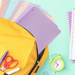 EOOUT 8 Pack Pocket Folders for 3 Ring