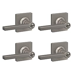Lock Scout Straight Lever with Square Trim Bedroom