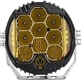 5 inch 50W Amber Yellow LED Driving Light, LED Work Light Bar Side Shooter Off Road Driving Light Spot Flood Combo Driving Lamp IP67 Waterproof Fog Lights for Jeep Truck ATV SUV Car Boat, Pack of 1