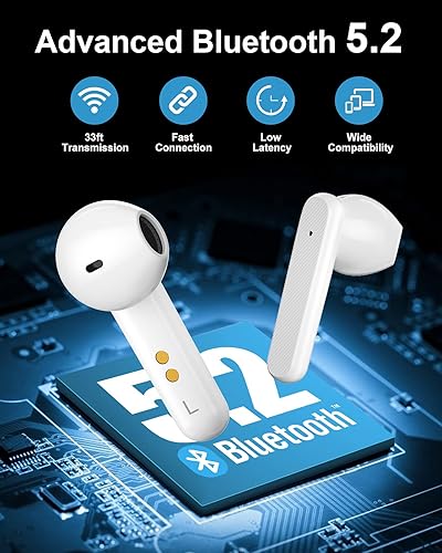 KMOUK True Wireless Earbuds, Qualcomm QCC3040 Bluetooth