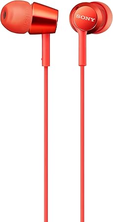 Amazon Com Sony Mdr Ex155ap In Ear Headphones With Mic White Home Audio Theater