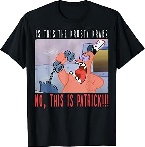 Spongebob Squarepants No This is Patrick T-Shirt Small