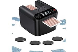 CARDSPIN Automatic Card Dealer Machine for 1/2/3 Decks，Card Dealer Machine USB Rechargeable，with 12 Drawing Remotes, 360° & 180° Rotation，Compatible with Poker, UNO, Bridge, Blackjack & More