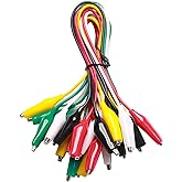 WGGE WG-026 10 Pieces and 5 Colors Test Lead Set & Alligator Clips,20.5 inches (1 Pack)( WGGE Products only Sold by W&G Globa