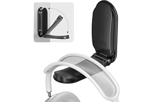 Itramax Headphone Hanger Under Desk,Adhesive Wall Mount Headset Holder,1 Pack Foldable Headphone Monitor Stand Hook,Magnetic 