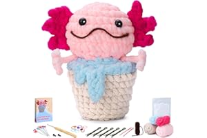 Kollase Beginner Crochet Kit for Adults, Complete Crochet Kit with Step-by-Step Instructions and Video Tutorials, Cute Crochet Starter Kit, Crochet Tools and Supplies