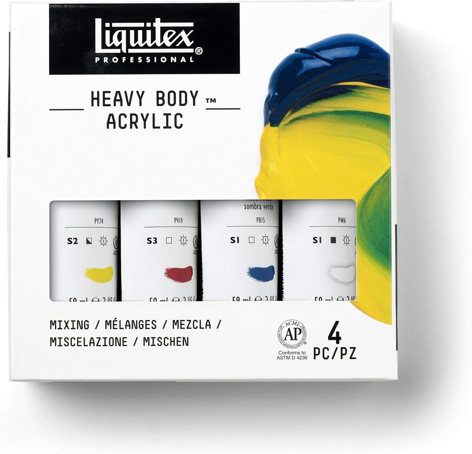 Liquitex Professional Heavy Body Acrylic Paint Set, Mixing 4 Amazon.ca Home & Kitchen