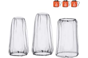 GELMAY Mosquito Head Net Mesh, Face Neck Fly Netting Hood from Bugs Gnats No-See-Um Net for Any Outdoor Lover (3Pcs)