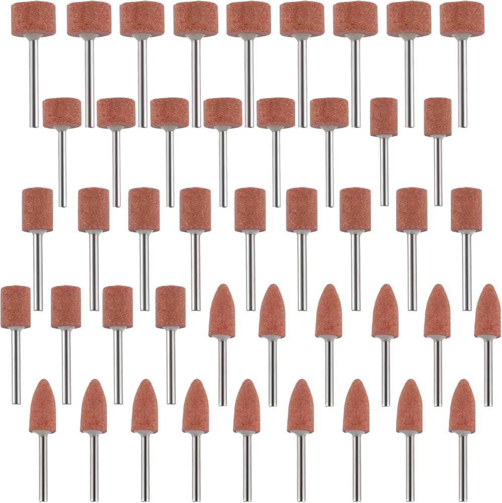 EPLZON 45 Pcs Sanding Bits 1/8in Shank for Dremel Grinding Polishing metal