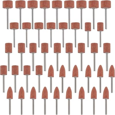 EPLZON 45 Pcs Sanding Bits 1/8in Shank for Dremel Grinding Polishing metal
