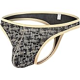 ZAIGGUT Men’s Bulge Pouch Thongs Underwear Breathable G-string Underwear Sexy Ice Silk
