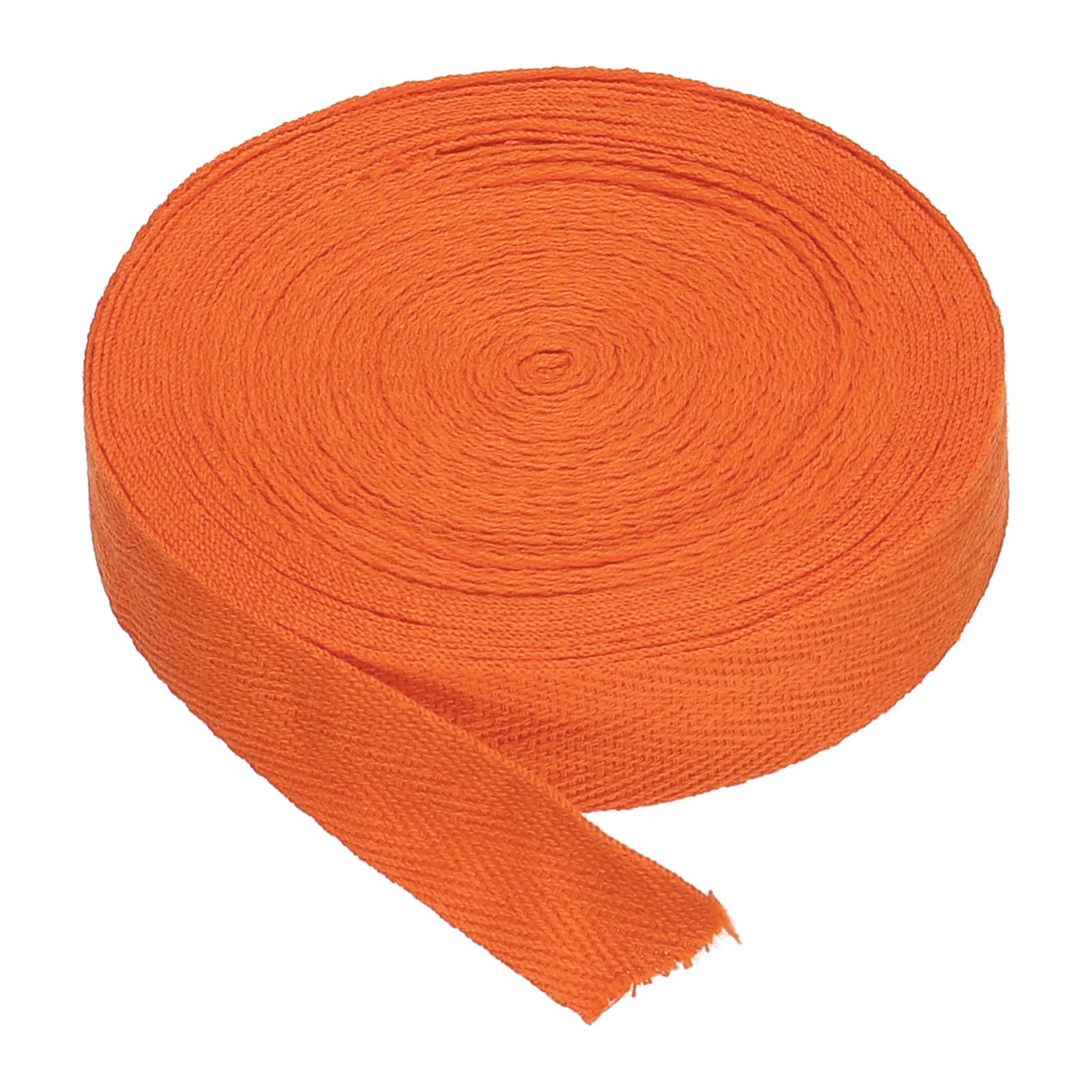 PATIKIL Cotton Twill Tape 20mm(3/4") 9m(10 Yards) Cotton Ribbon Bias Binding Tape Herringbone Webbing Trim for Sewing Gift Wrapping Craft DIY Orange