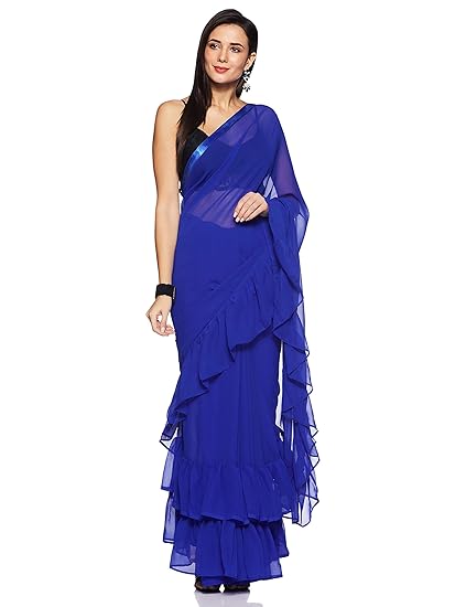 Womanista georgette with blouse piece Saree
