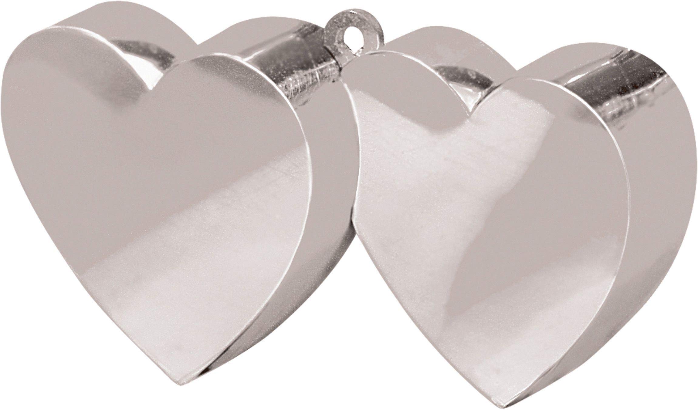 BALLOON WEIGHT:DOUBLE HRT slvr, Silver