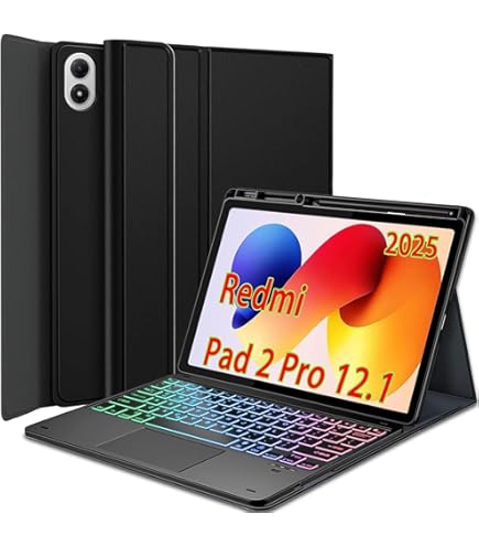 Amazon.com: Lemore for Redmi Pad Pro Keyboard with Case and Mouse