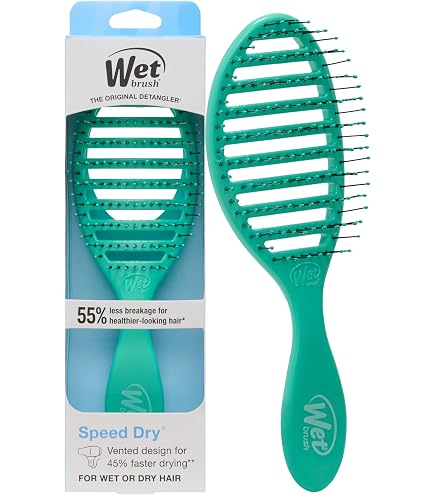 WetBrush Pro Flex Dry Teal Ombre - Brosse à Cheveux Flexible Dégradé Bleu - Neuf
