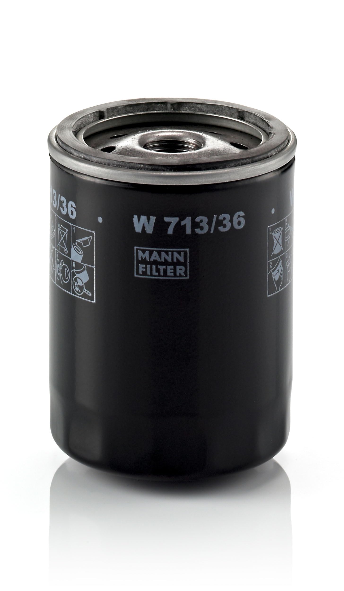 MANN-FILTER W 713/36 Oil Filter - for Cars + Transporters