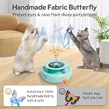 GoldenSun 3-in-1 Interactive Cat Toy Rechargeable Power Toy with 6 Attachments view 4