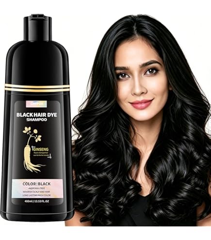 Amazon.com: GRYFOX Black Hair Dye Shampoo for Gray Coverage, 3 in