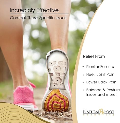 Natural Foot Orthotics 3/4 Stabilizer Insoles Podiatrist