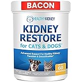 Cat and Dog Kidney Support, Natural Renal Supplements to Support Pets, Feline, Canine Healthy Kidney Function and Urinary Tra