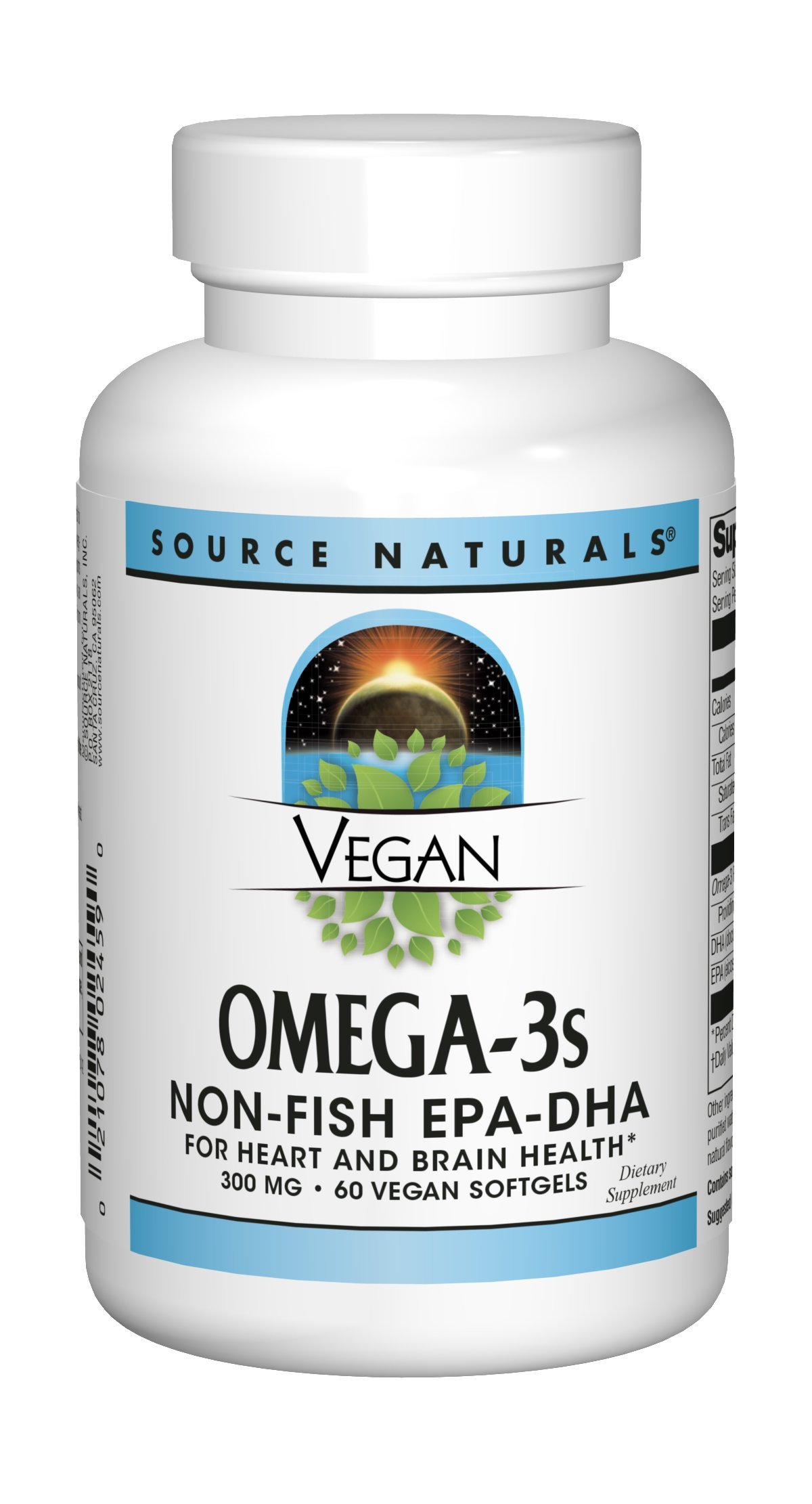 SOURCE NATURALS Vegan Omega3s EpaDha 300 Mg Vegetable