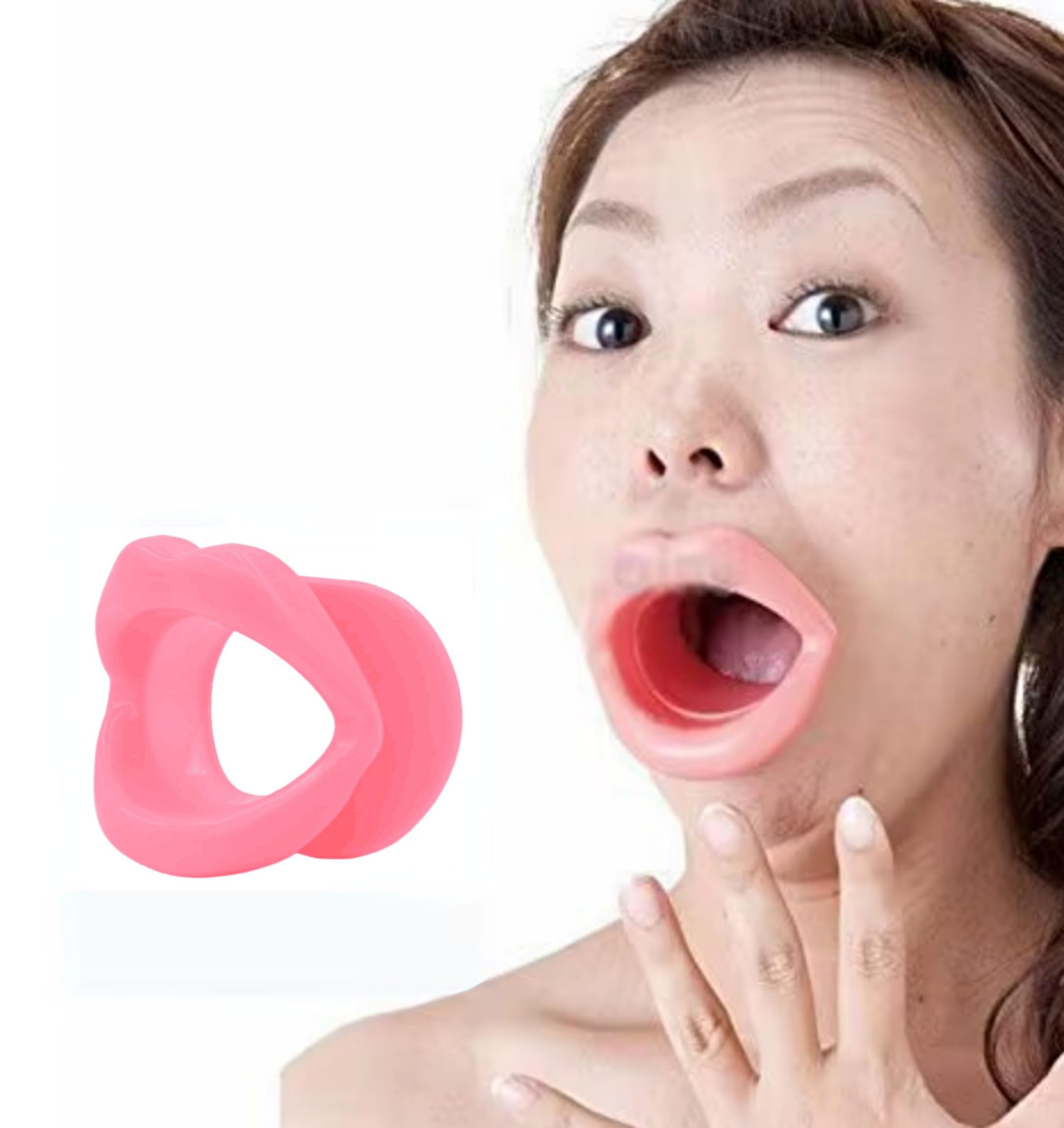 Photo 1 of (2 Pack) Face Slimmer,Icanwin Silicone Rubber Face CareFace-Lift Slimmer Exercise Mouth Piece Muscle Anti Wrinkle Lip Trainer Mouth Massager Exerciser Mouthpiece
