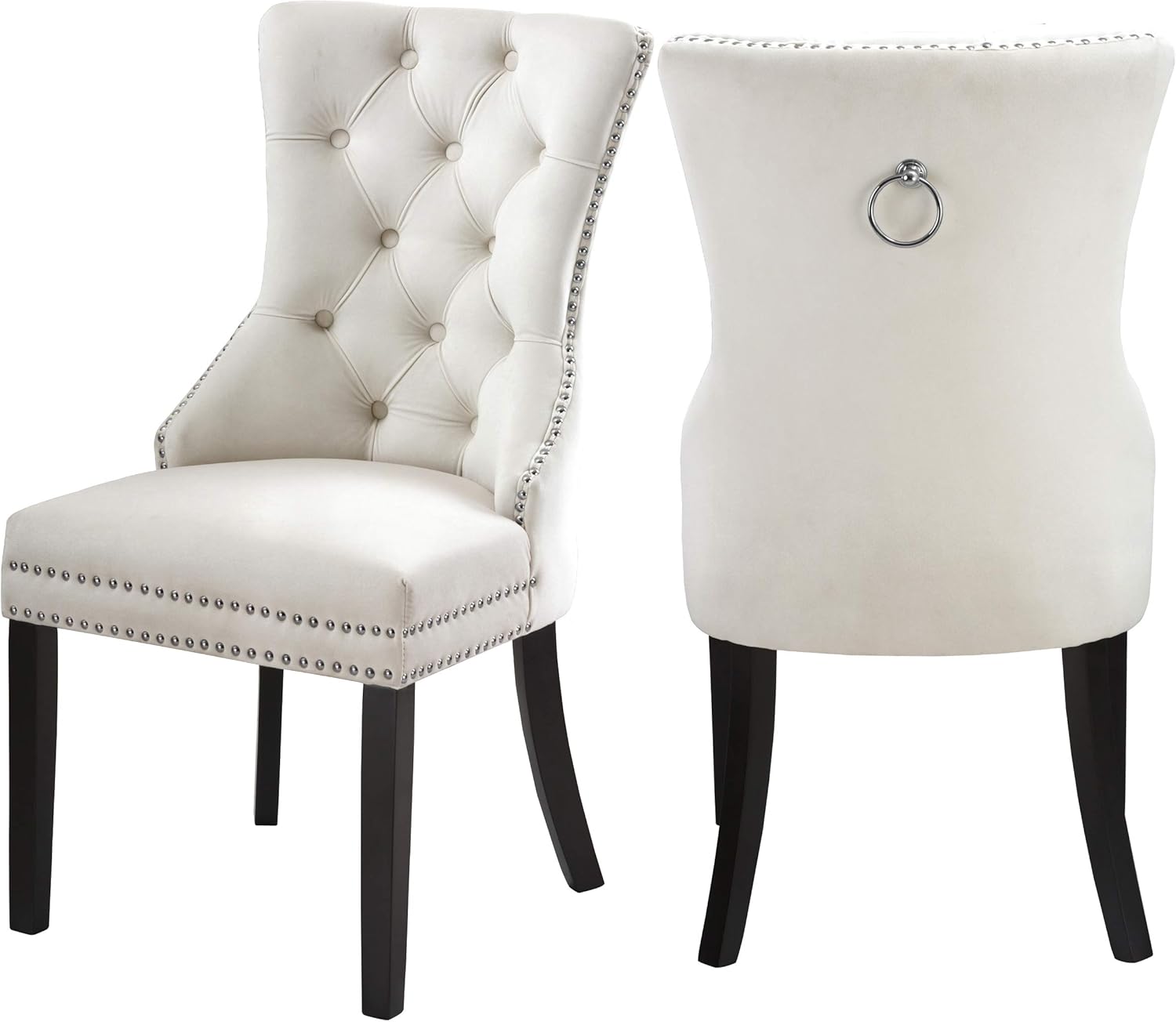 Best Sleek Beige Linen Dining Chair (Set Of 2)