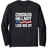 Amazon Com Crooked Hillary Lock Her Up T Shirt Clothing