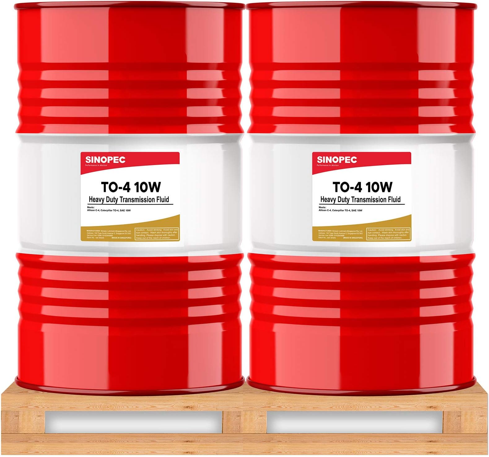 Sinopec to-4 10W Heavy Duty Transmission Fluid - 55 Gallon Drum (2)