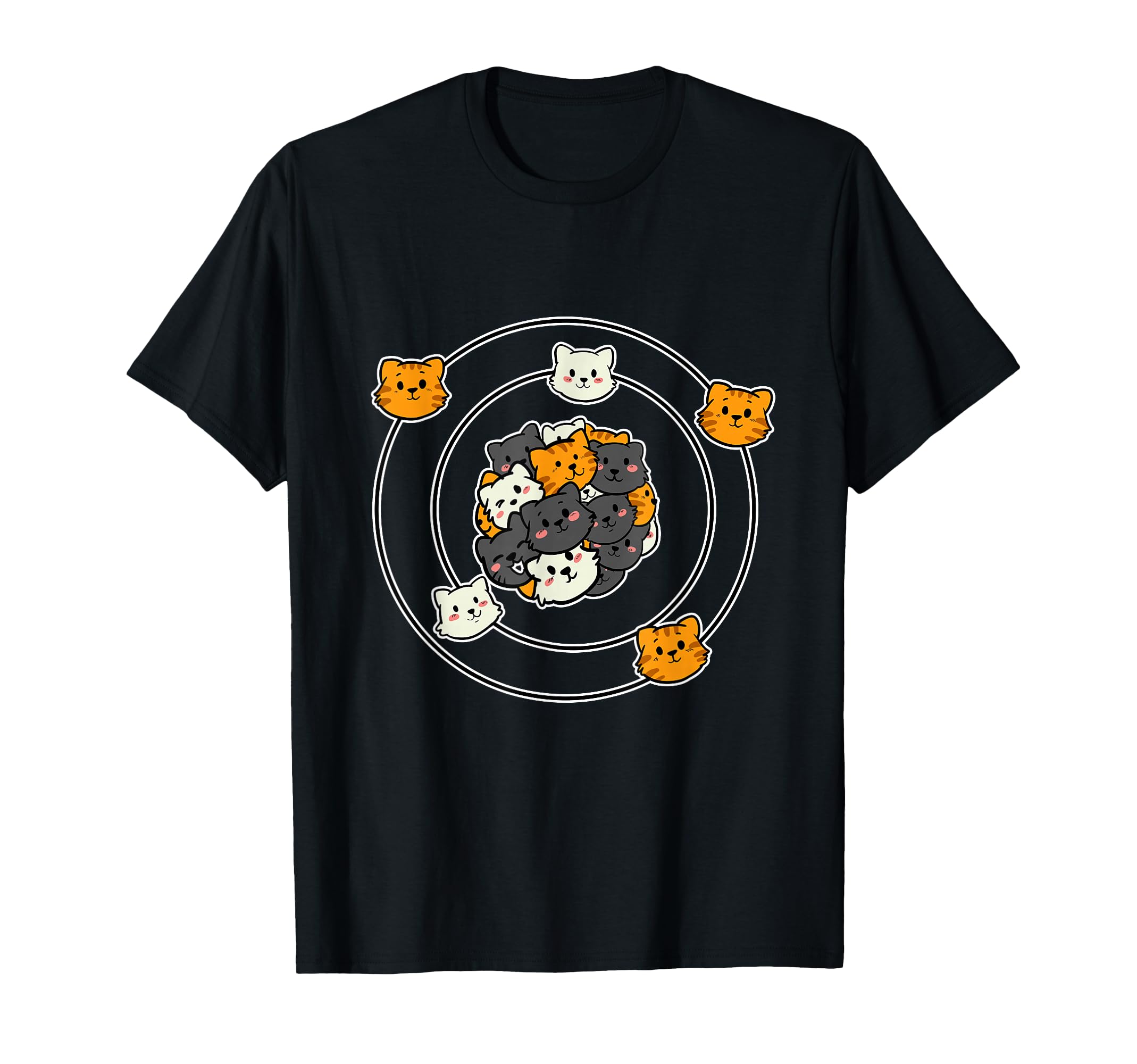 Funny Cat Ion Atom Kitten Molecule Proton Electron Kitty T-Shirt