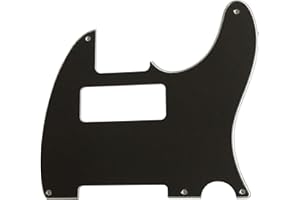 For Fender Esquire 5 Hole Telecaster P90 Guitar Pickguard Scratch Plate (3 Ply Black)